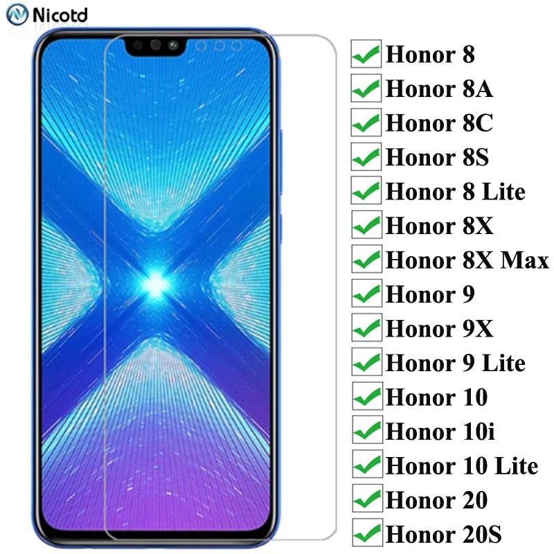 Kính Cường Lực 9h Bảo Vệ Màn Hình Cho huawei honor 10 10i 10 lite honor 9 9x 8 8x 8a 8c 8s 8 lite 20 20s
