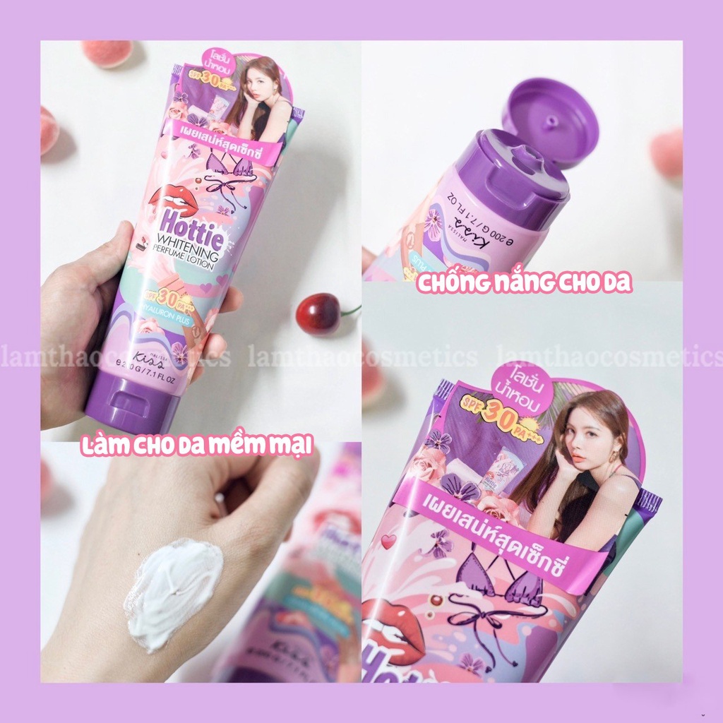 Dưỡng Thể Hương Nước Hoa Malissa Kiss Whitening Perfect Lotion SPF 30 PA+++ 200g
