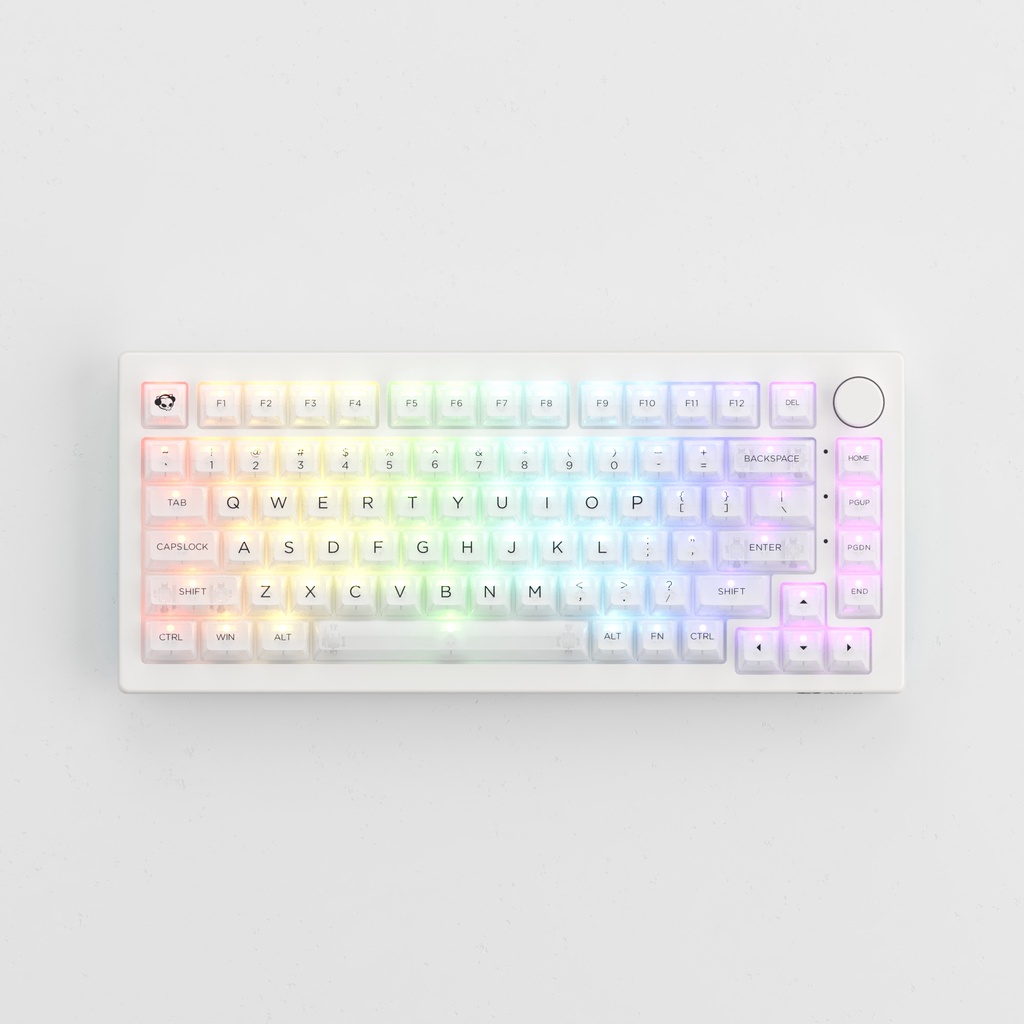 Nút bàn phím AKKO Keycap set – White - Black - Pink - Clear - Tiffany Blue (PC / ASA-Clear profile / 155 nú