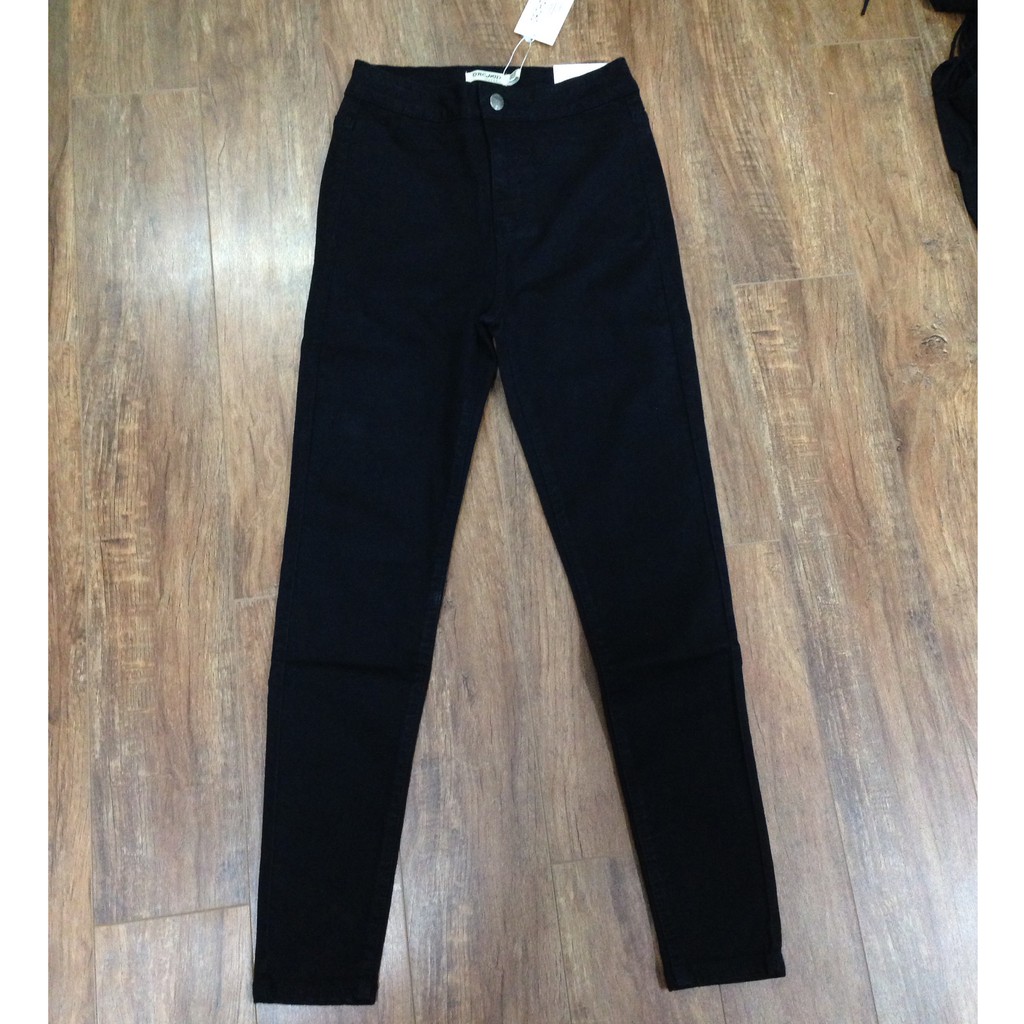 Quần jean skinny MIEU không túi - DJ22 (Đen)