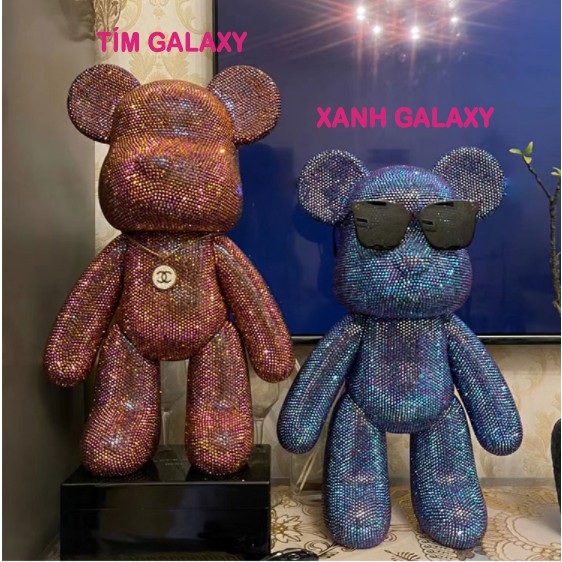 Gấu đính đá - Bearbrick series size 23,34,53 cao cấp thời thượng handmade siêu xinh cho bé và mọi lứa tuổi nhiều màu