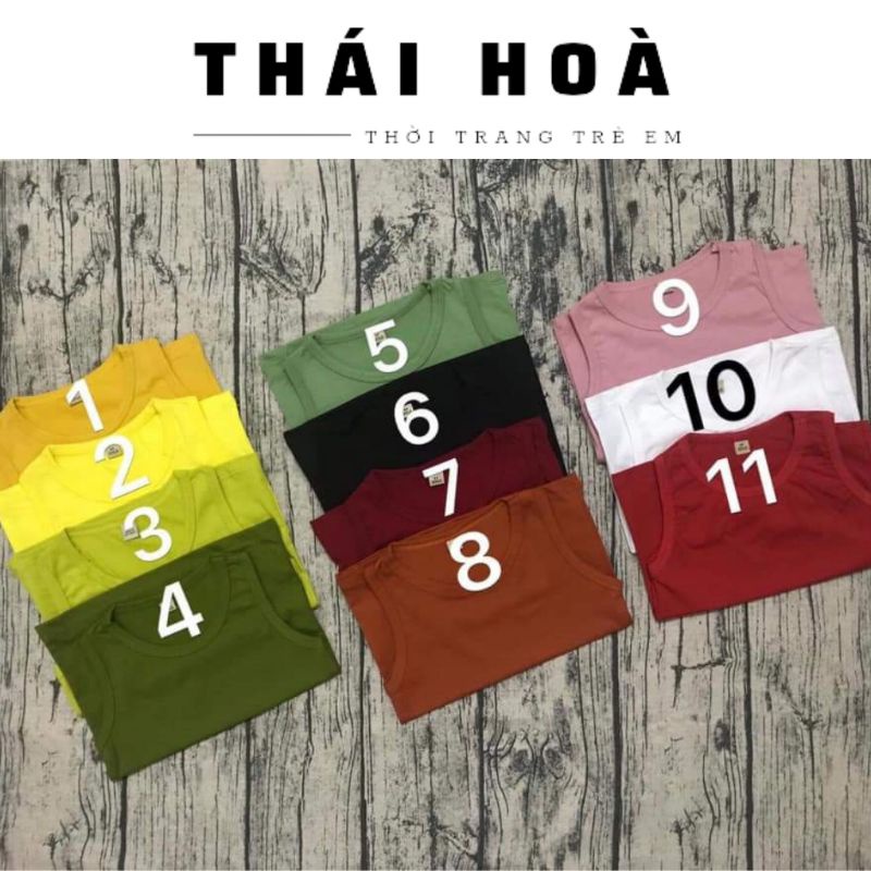 Áo thun ba lỗ  𝐁𝐀́𝐍 𝐂𝐇𝐀̣𝐘 𝐍𝐇𝐀̂́𝐓  chất cotton cho bé 7-20kg