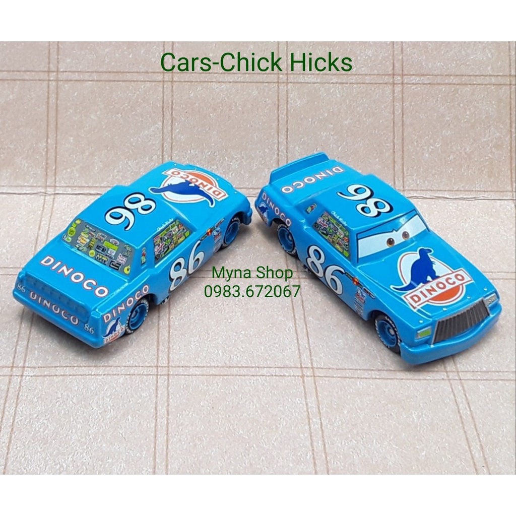 Xe mô hình tĩnh tomica Cars không hộp - Chick Hicks - xanh dương