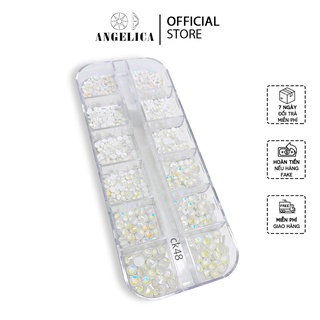 Khay Đá Nail Chân Keo Mix Size Chính Hãng Trang Trí Móng ANGELICA CK48