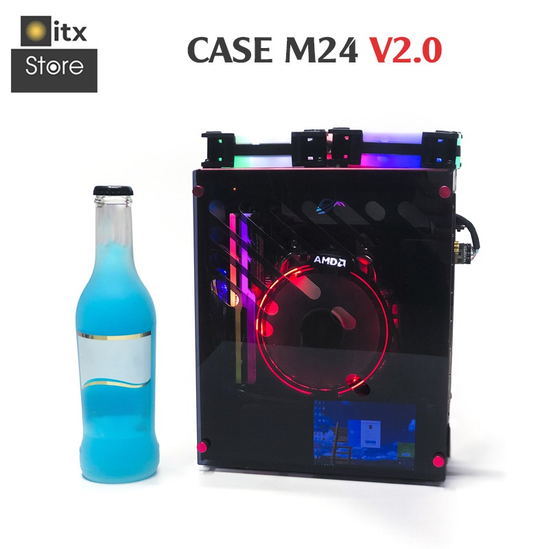 [ITX Store] - [Ver 2.0] Combo Case iTX M24 V2 Siêu Nhỏ Gọn (Case+Riser)