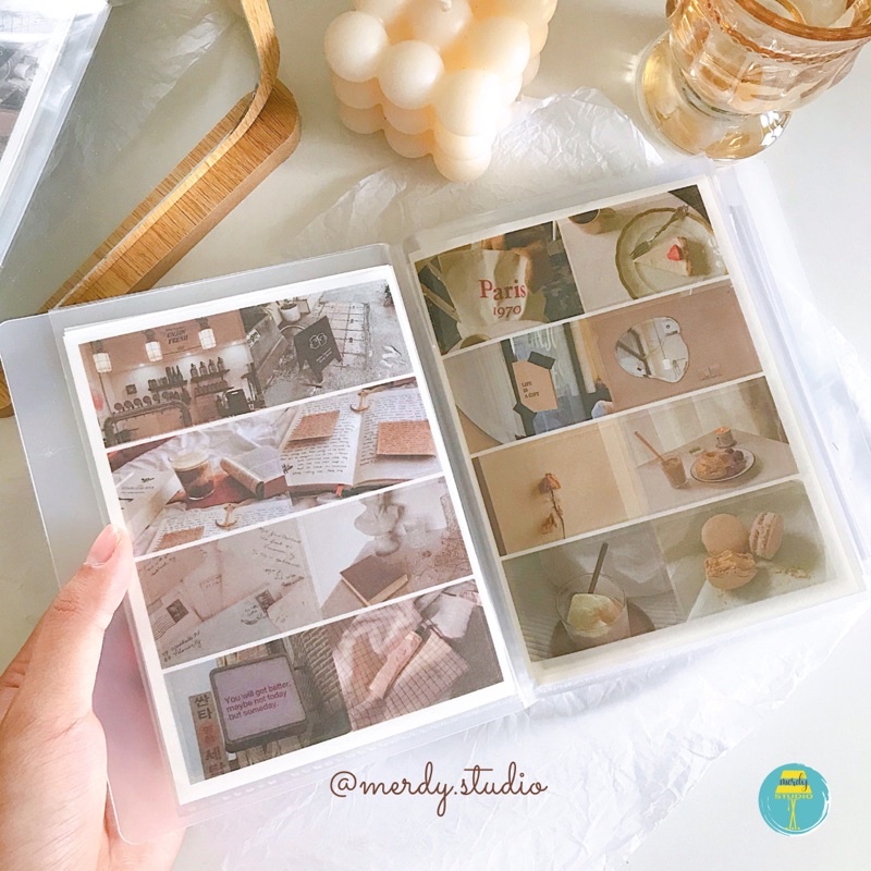 Sổ lưu trữ đựng sticker và card trang trí 40 tờ