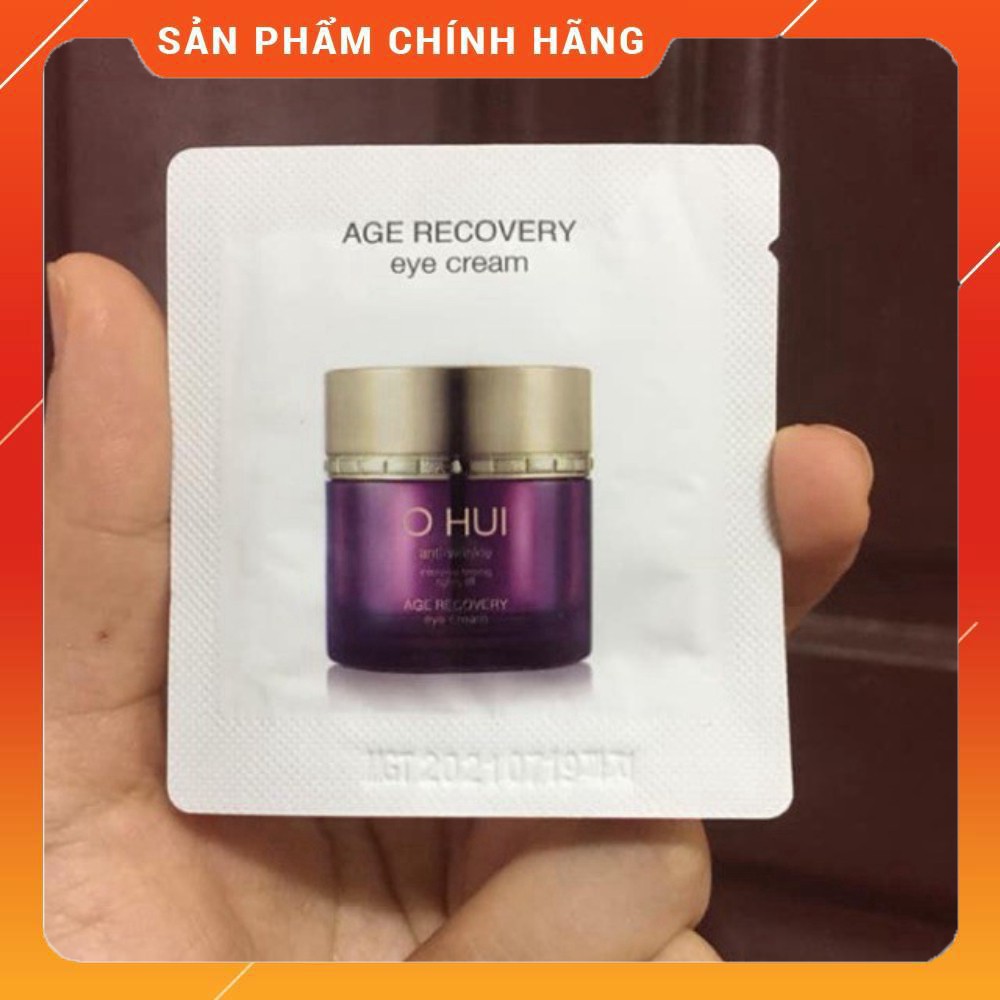 Gói kem dưỡng mắt Ohui tím, giảm nhăn thâm và bọng mắt - Ohui Age Recovery Eye Cream