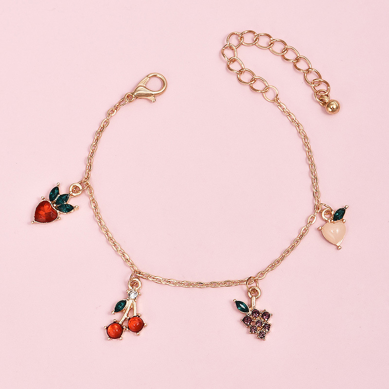 Lắc Chân Mặt Hình Trái Cherry Dễ Thương Jp5 | BigBuy360 - bigbuy360.vn