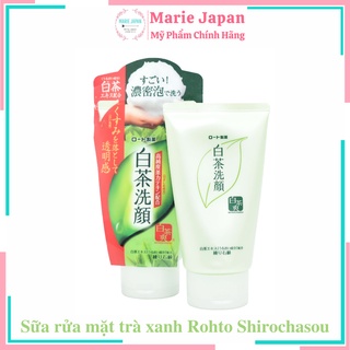 Sữa rửa mặt trà xanh Rohto Shirochasou Green Tea Foam 120g Nhậ thumbnail