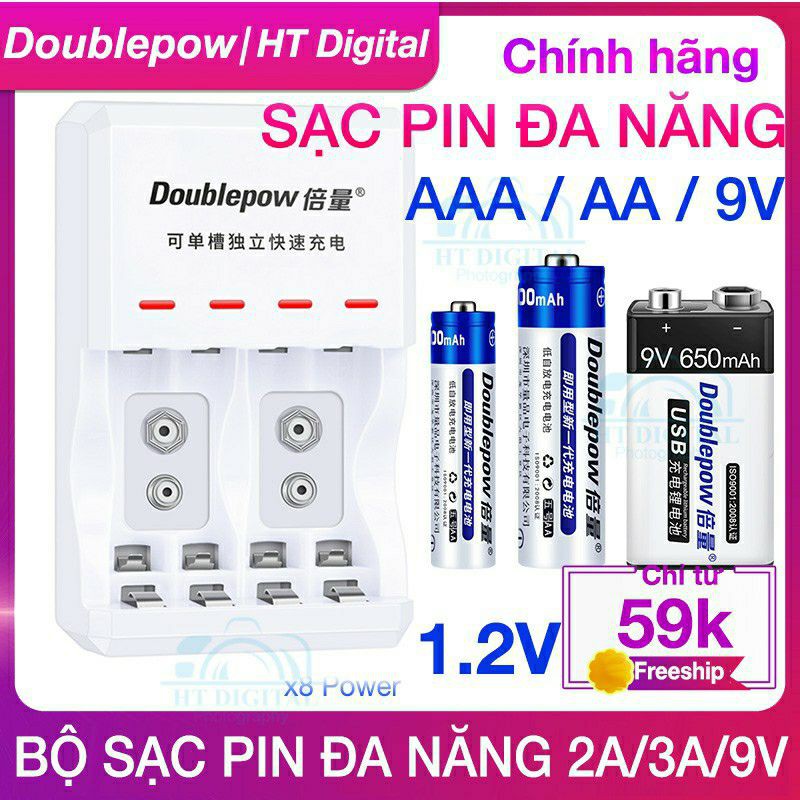 Pin sạc 9V Doublepow