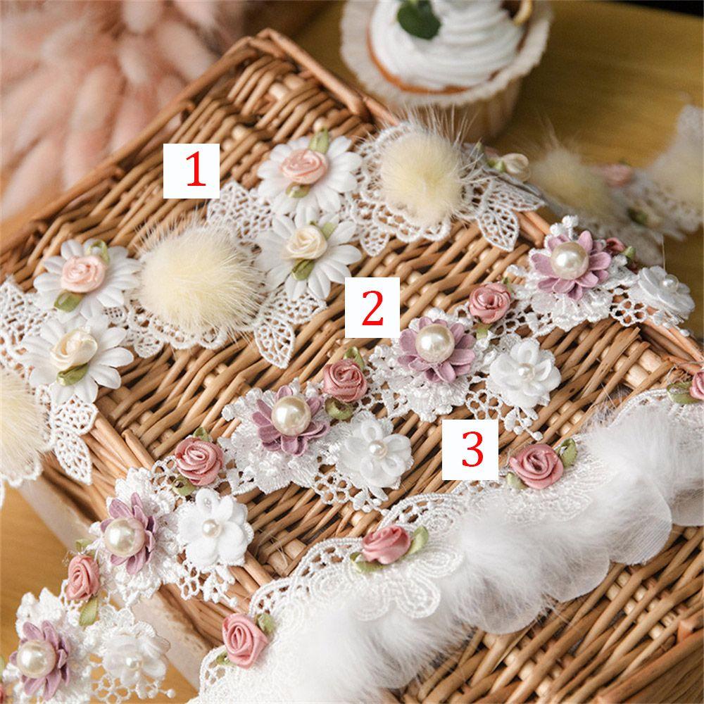 1 Cuộn Dây Ruy Băng Thêu Hoa Trang Trí Thời Trang