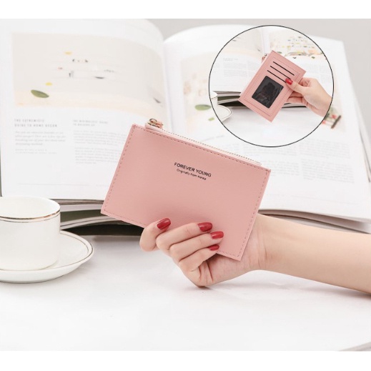 Thẻ Ví Da pu Sáng Tạo Phong Cách Hàn Quốc Dành Cho Nữ