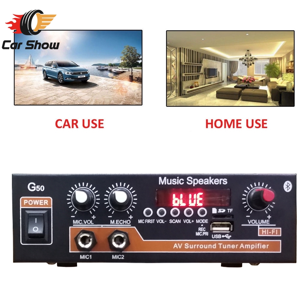 【Ready Stock】800W Bluetooth 5.0 HiFi Digital Power Amplifier with Remote Control Car Audio Amplifiers Amplifier with Bluetooth Amplifier with Speaker  Amplifier Bluetooth  Car Amplifier  Power Amplifier  Mini Amplifier  12v Amplifier with Bluetooth