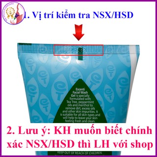 Gel rửa mặt tinh chất tràm trà escenti tea tree 150ml