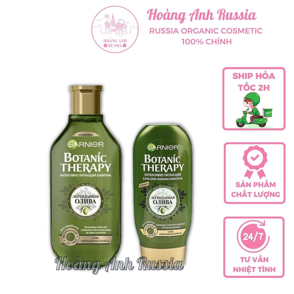 Cặp Dầu Gội Xả Garnier Olive Nga