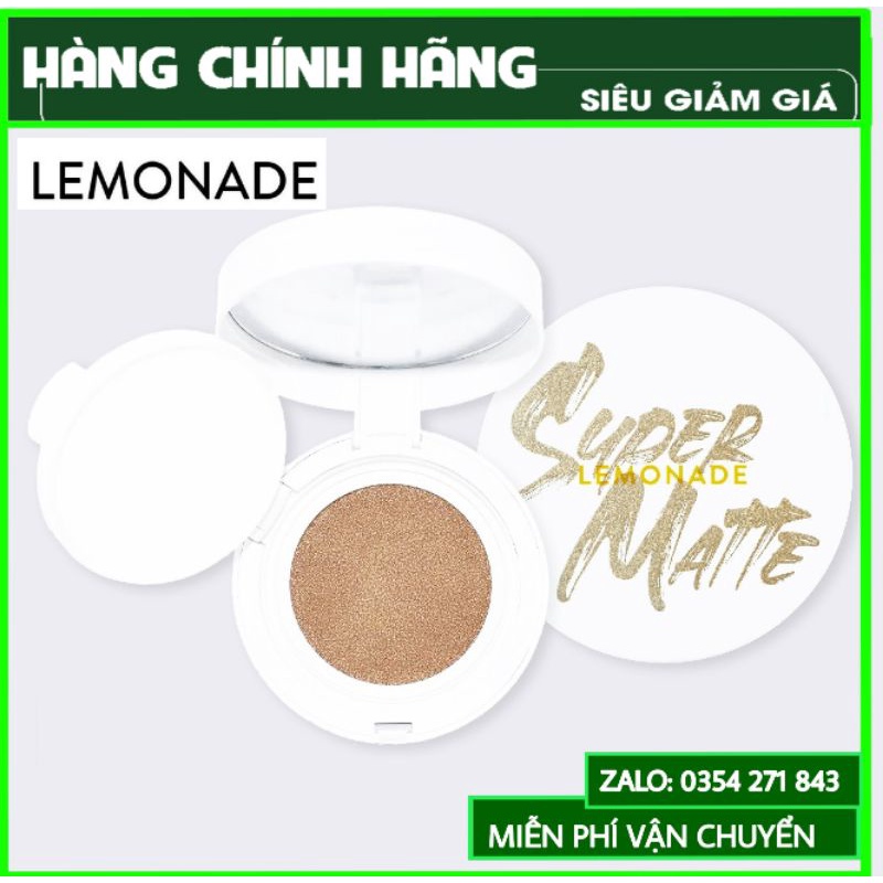 Phấn nước siêu kiềm dầu Lemonade Supermatte Cushion 15g - Siêu mịn, siêu lì, siêu đẹp
