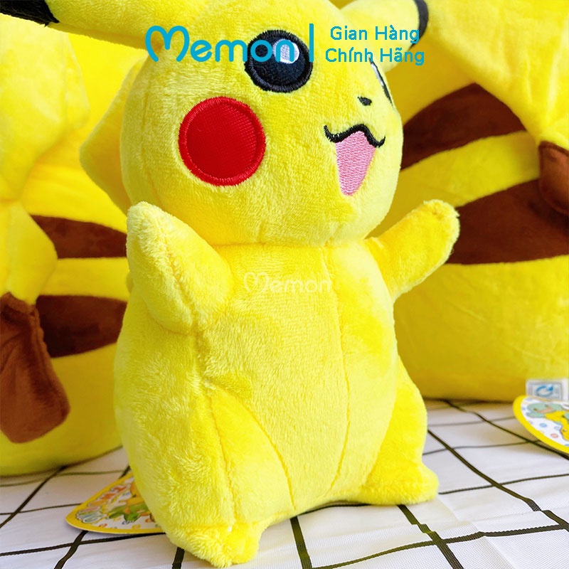 Gấu Bông Pikachu Pokemon Ngồi Cao Cấp Memon