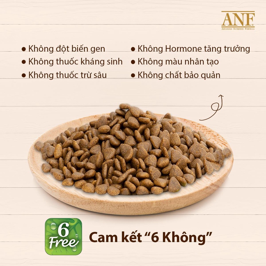 [6KG] Hạt hữu cơ ANF 6-FREE cho chó con và trưởng thành