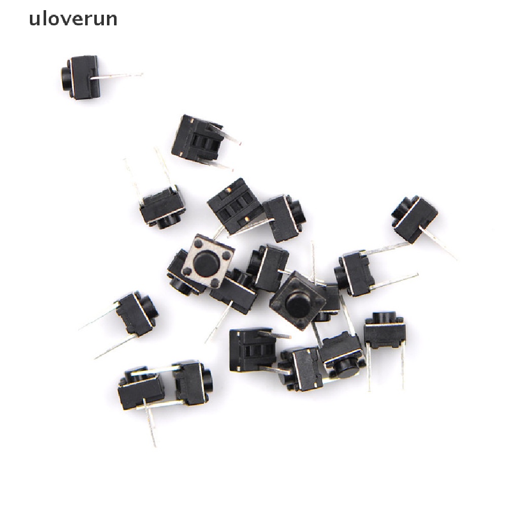 Set 20 Công Tắc Nhấn 2 Chấu 6 * 6 * 5mm Chuyên Dụng
