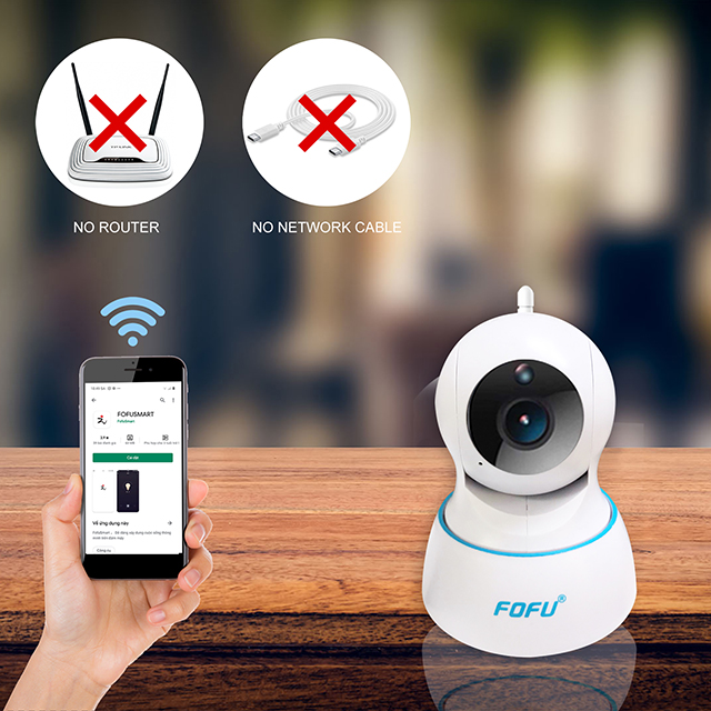 Camera FF-C2L-720P chống trộm trong nhà độ phân giải 720P, âm thanh 2 chiều, báo động chuyển động, bảo hành 24 tháng FF | BigBuy360 - bigbuy360.vn