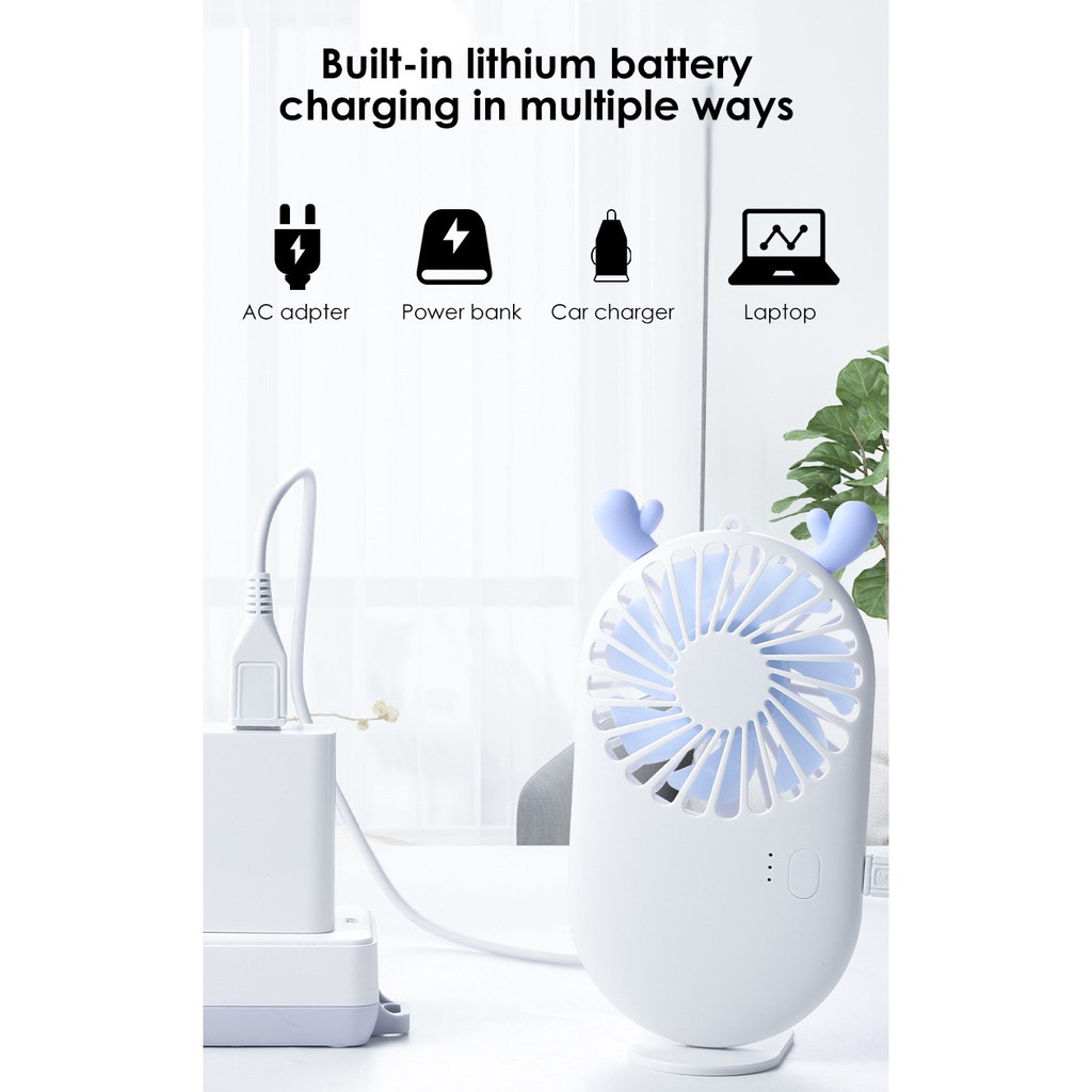 Thiết lập số ba Thiết bị Điều chỉnh nhỏ Cái USB dễ thương Đó là quạt cầm tay