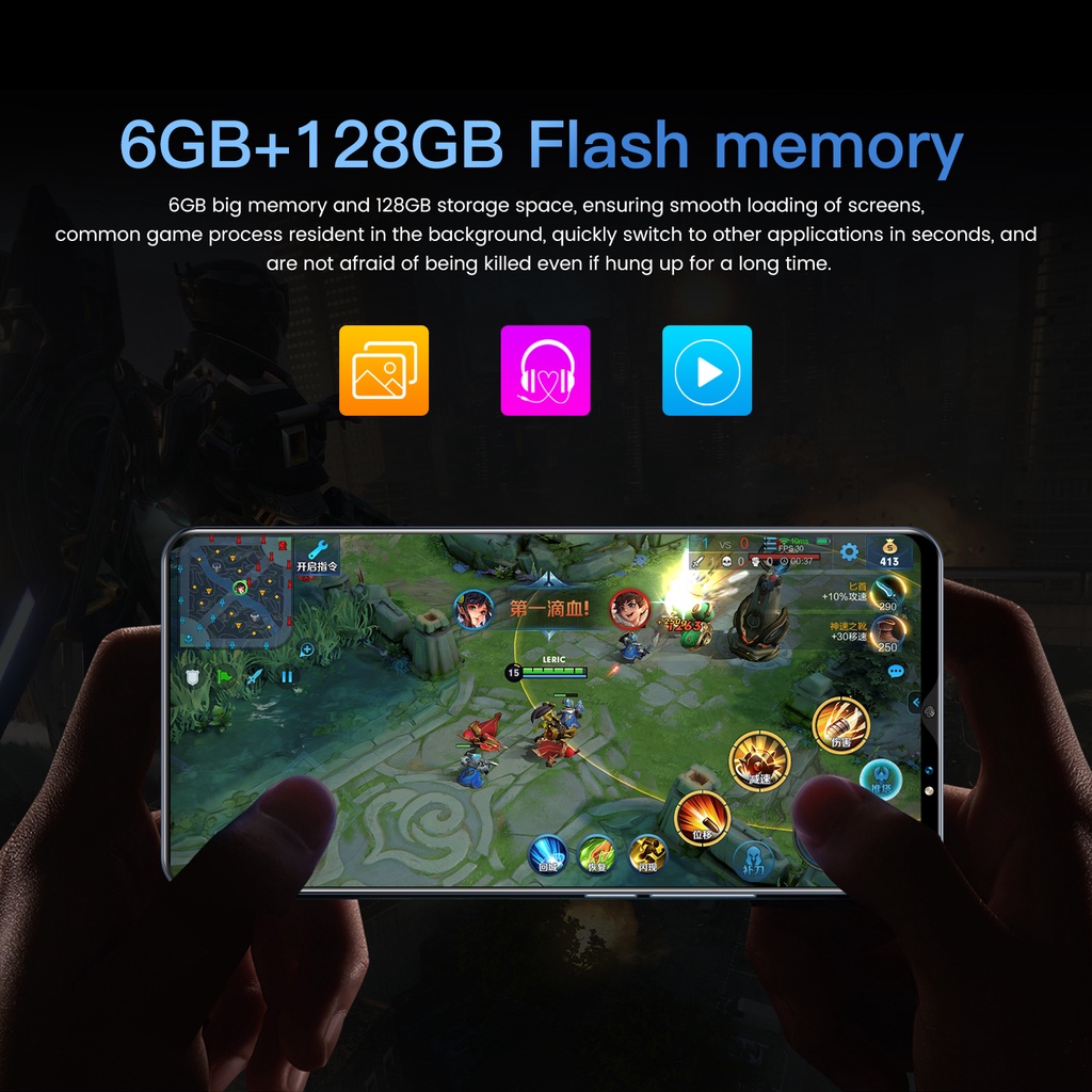Điện thoại di động P48 Pro 64GB /128Gbộ nhớ lớn, điện thoại chơi game Android 5G hai SIM toàn màn hình hoàn toàn mới