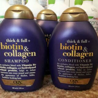 Bộ dầu gội xả làm dầy và mọc tóc Biotin & Collagen - hàng Úc authentic đủ bill