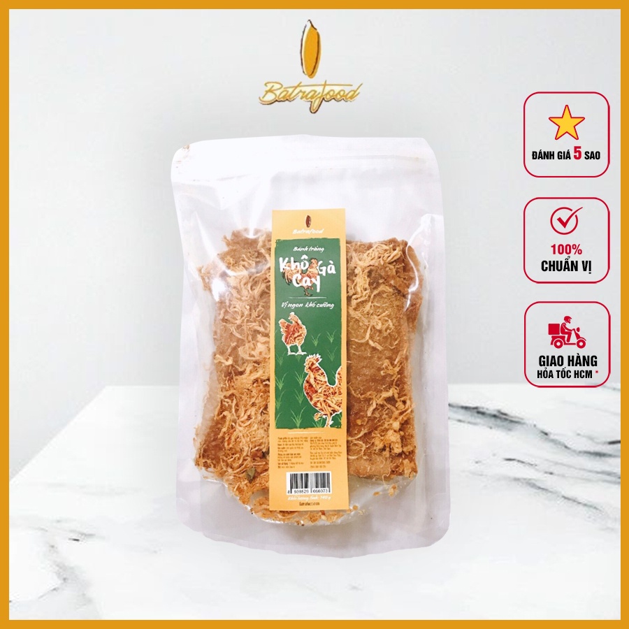 [Sale] Bánh Tráng Nướng Khô Gà Cô Ba - Đặc sản Đà Lạt 140 g đồ ăn vặt, mồi nhắm, mồi nhậu ngon, giá rẻ cho dân văn phòng