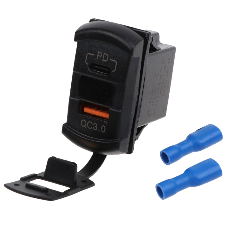 Bộ Sạc Nhanh 45W Type C PD 18W QC3 0 Chuyên Dụng Cho Xe Tải / Máy Tính Bảng