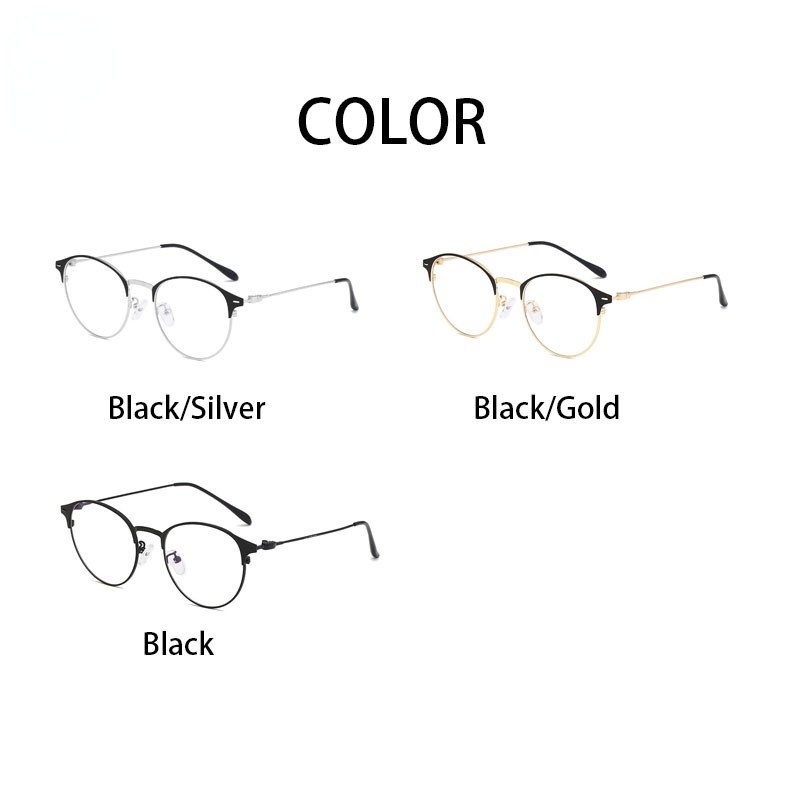 Mắt kính gọng tròn chống tia xanh và UV400 sành điệu cho nam và nữ