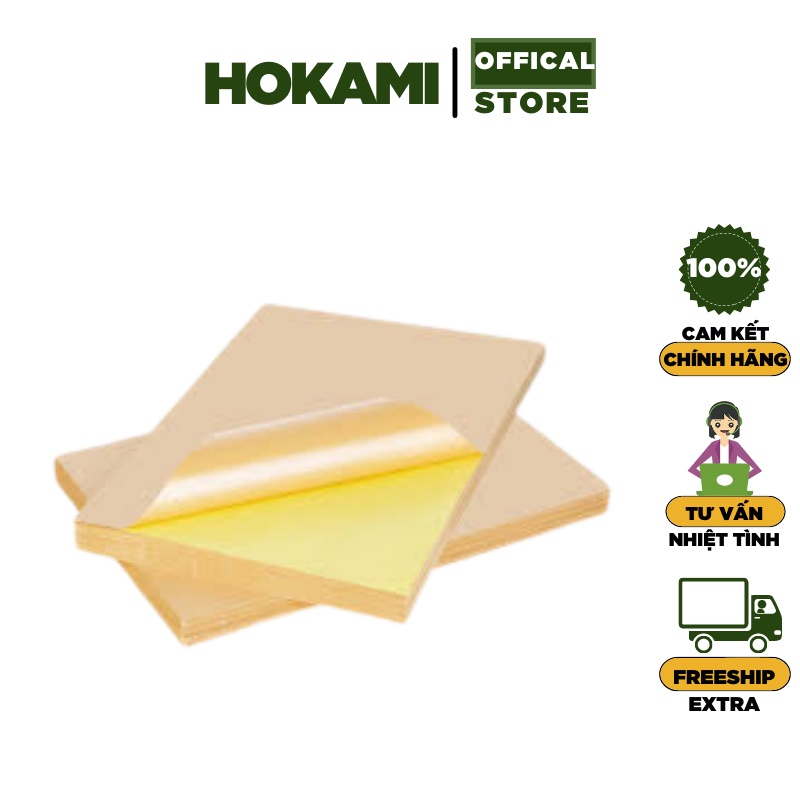 Giấy decan A4 da bò - 100 Tờ/Xấp - HOKAMI STORE