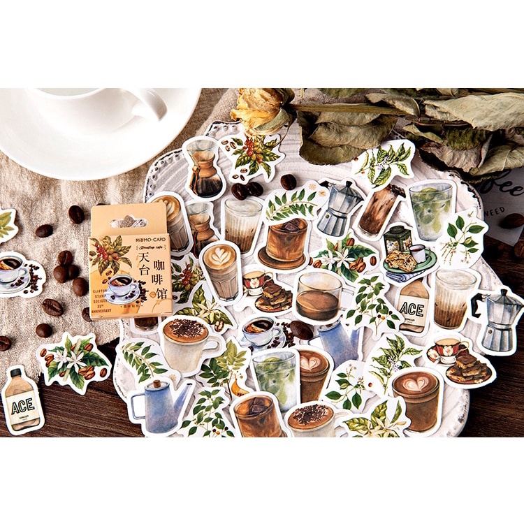 Set 46 Miếng Dán Hình Viên Đạn Trang Trí Sổ Tay/Nhật Ký DIY
