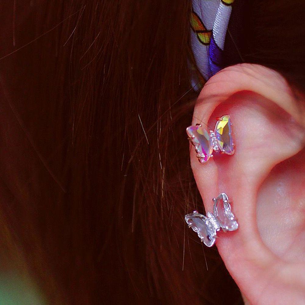 1 Cặp Khuyên Tai Nữ Mặt Kính Phong Cách Retro