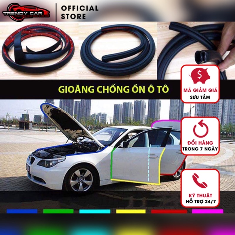 Gioăng cao su chữ P,D,Z,B chống bụi chống ồn cho xe hơi Phụ kiện ô tô cao cấp