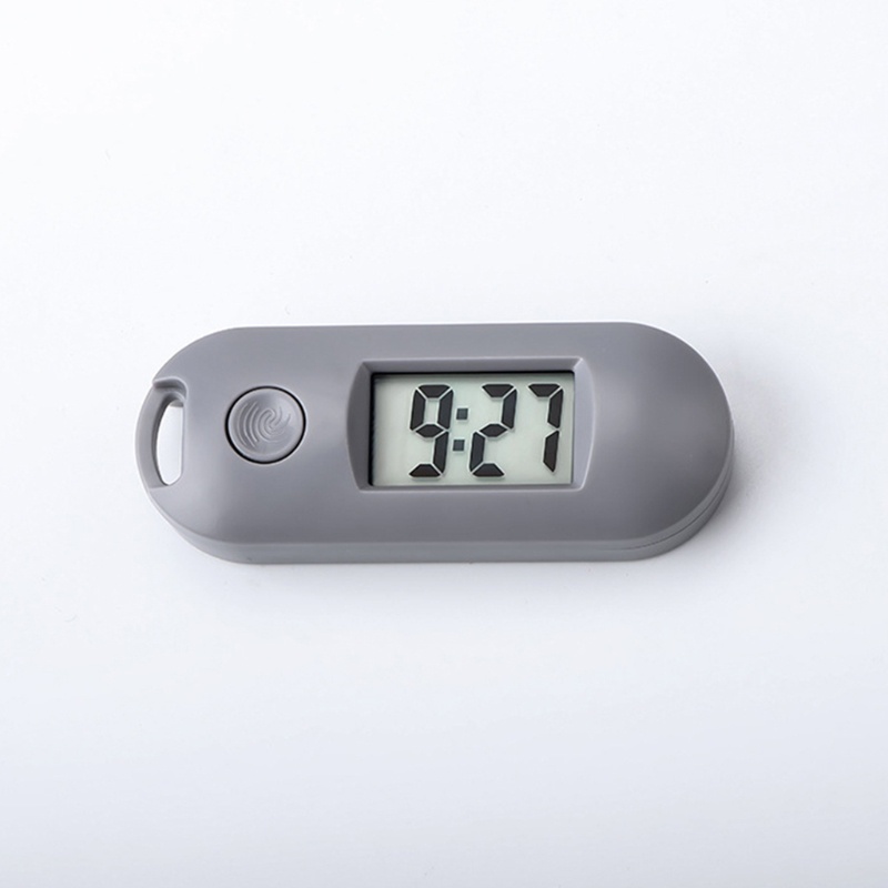 Aoto Đồng Hồ Điện Tử Kỹ Thuật Số Mini Bỏ Túi Yên Tĩnh Màn Hình LCD Nền Xanh Lá Cây Cho Học Sinh