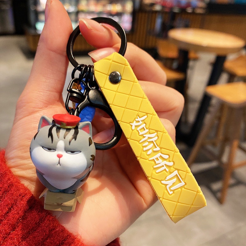 Móc Khoá Dễ Thương Cute Mèo Hoàng Thượng Chó Pug Nô Tì Hoạt Hình Trâu Đa Tài Đủ Màu Sắc Hottrend Siêu Bền Đẹp