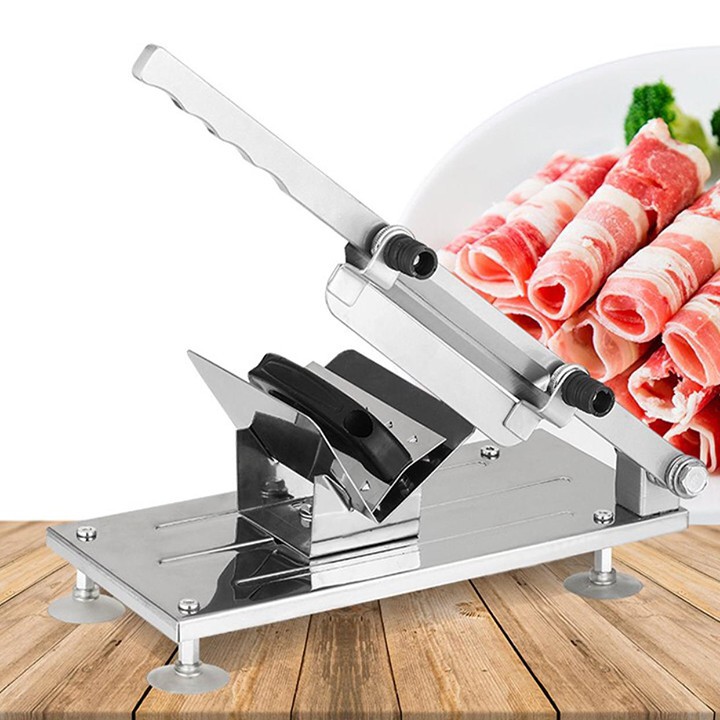 Máy thái thịt đông lạnh bằng tay - Máy cắt thịt cá đông lạnh mini gia