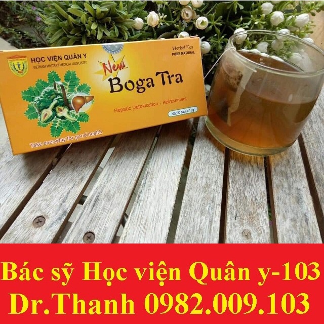 Trà Bổ Gan BOGA TRA, Thanh Nhiệt, Giải Độc, Mát Gan Của Học Viện Quân Y [bogatra]