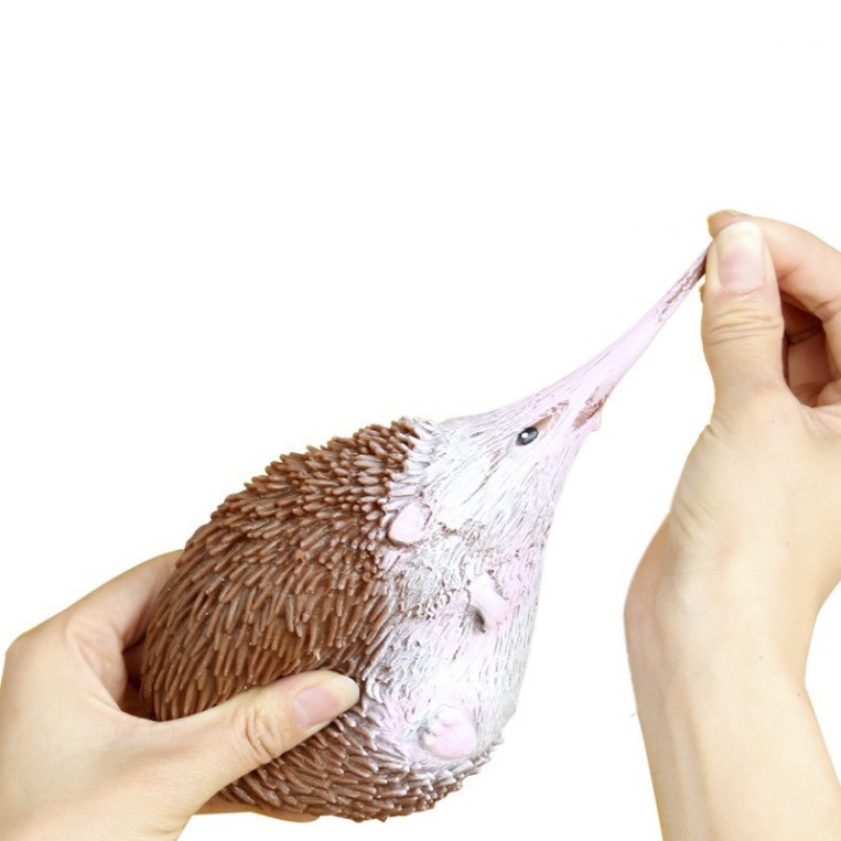 SQUIShY Con Nhím Màu Nâu Hồng Gai Mềm Mịn Đàn Hồi Chậm Tăng đáng yêu mochi slime bóp xả stress hiệu quả