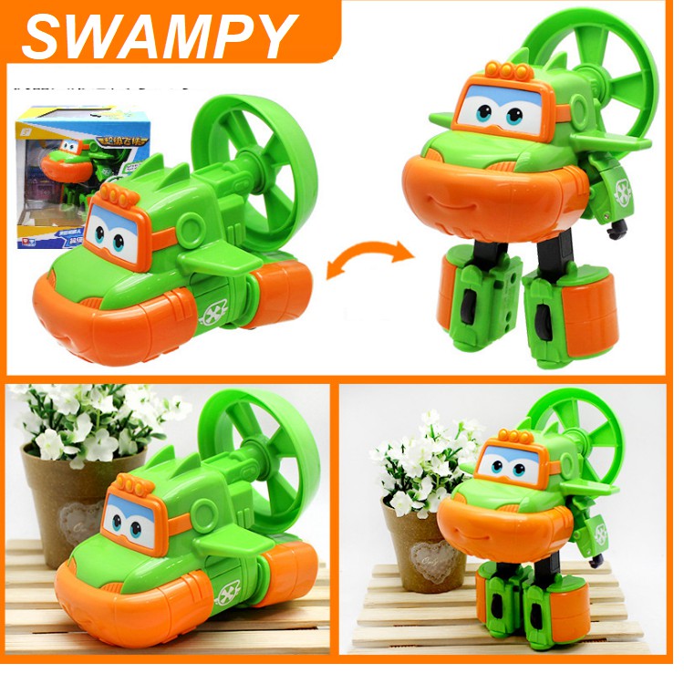 Super wings đội bay siêu đẳng đồ chơi mô hình Swampy Máy Bay Cỡ Lớn