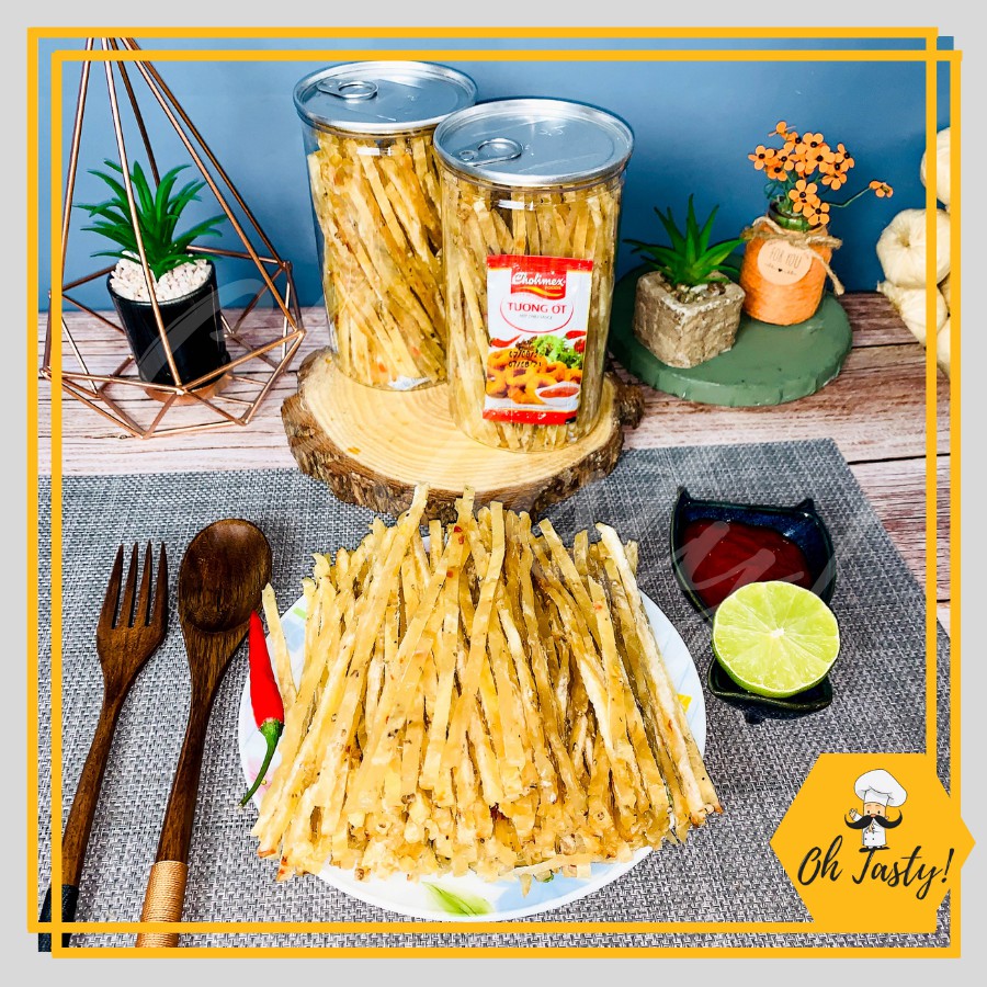300G Hũ Khô Cá Thiều Que Cắt Sợi Tẩm Vị Ăn Liền | Hàng chất lượng loại nhất