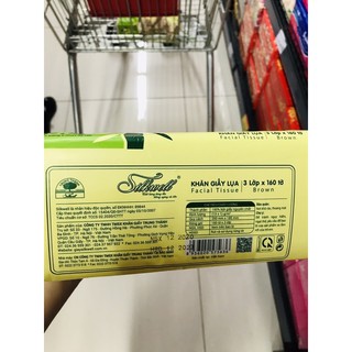 Khăn giấy lụa Silkwell 3 lớp 160 tờ {giấy tre không tẩy}