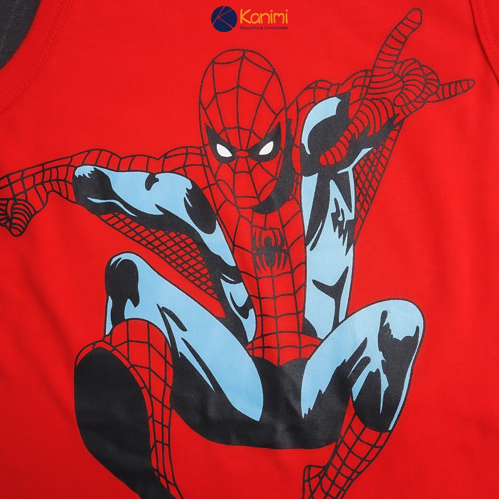 Áo thun sát nách bé trai HM chất cotton mềm in hình Mickey chó cứu hộ size nhí 2-7 tuổi