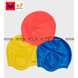 Mũ bơi trơn Silicon che tai siêu bền