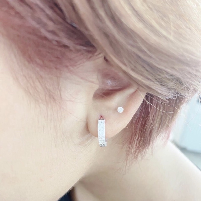 Bông tàu đá bạc ý MAINOMI mã kèm quà sang xịn dày dặn, nam nữ đều đeo được