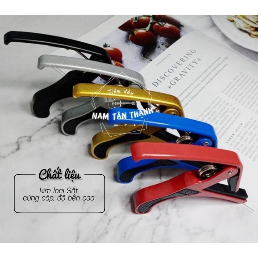 Capo cho đàn GUITAR/UKULELE [ TẶNG PICK FENDER ] giá rẻ, nhiều màu