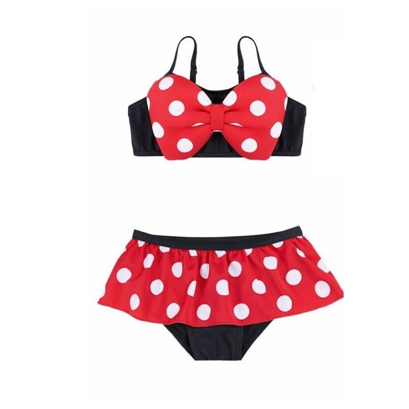 Bộ Đồ Bơi Bikini In Hình Chuột Minnie Cho Bé Gái 0-5 Tuổi