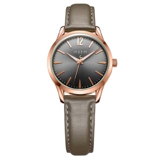 ĐỒNG HỒ NỮ JULIUS JA983 DÂY DA (XÁM NÂU)