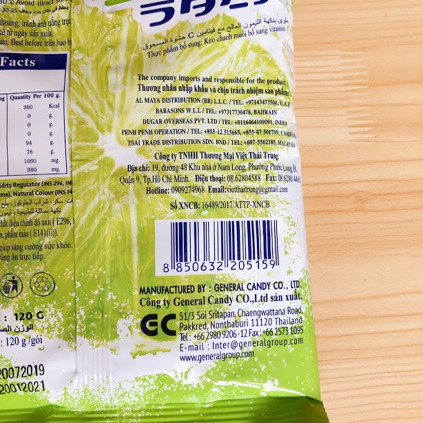 kẹo vị chanh muối thái lan 120 gram 1 bịch 30 viên date 2023 | BigBuy360 - bigbuy360.vn