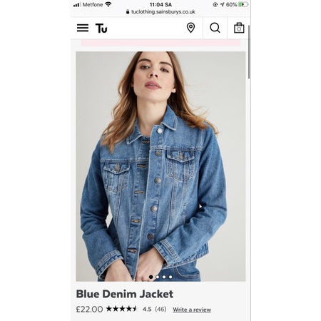 Áo khoác jeans Tu Twill Denim Jacket